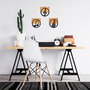 Wallity Just Music - 334 Accesorio Decorativo de Pared Negro y Nogal